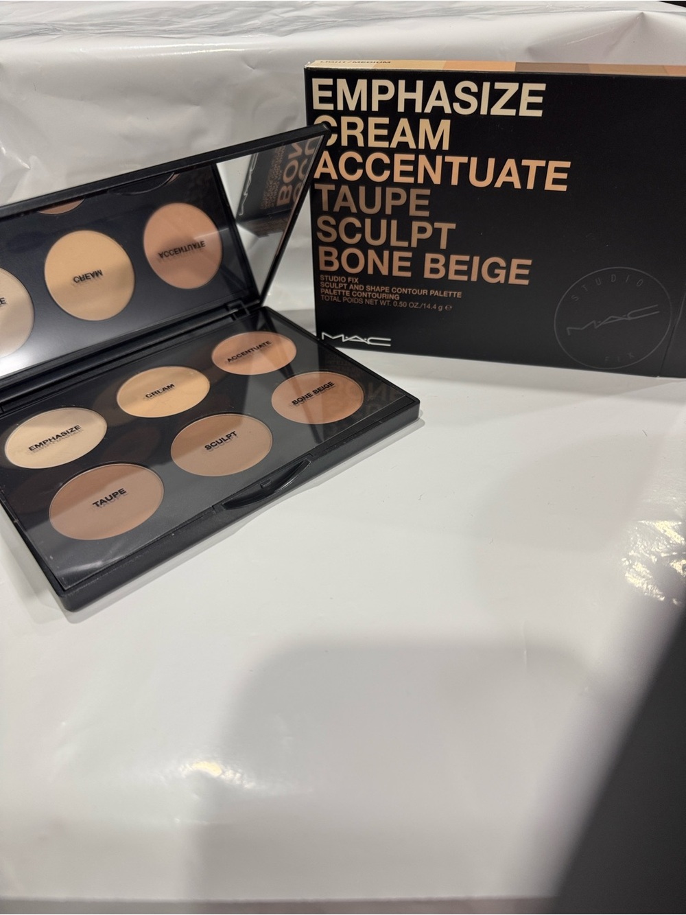 MAC Cosmetics Emphasize Cream Contour Palette - Taupe Bone Beige Set